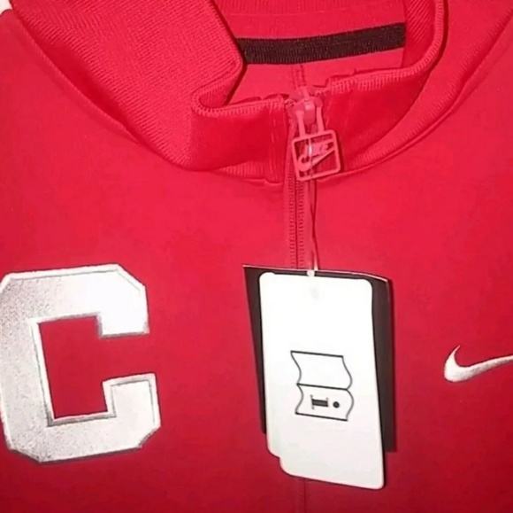NIKE Cornell University Warm Up Jacket Large RED - Picture 3 of 3